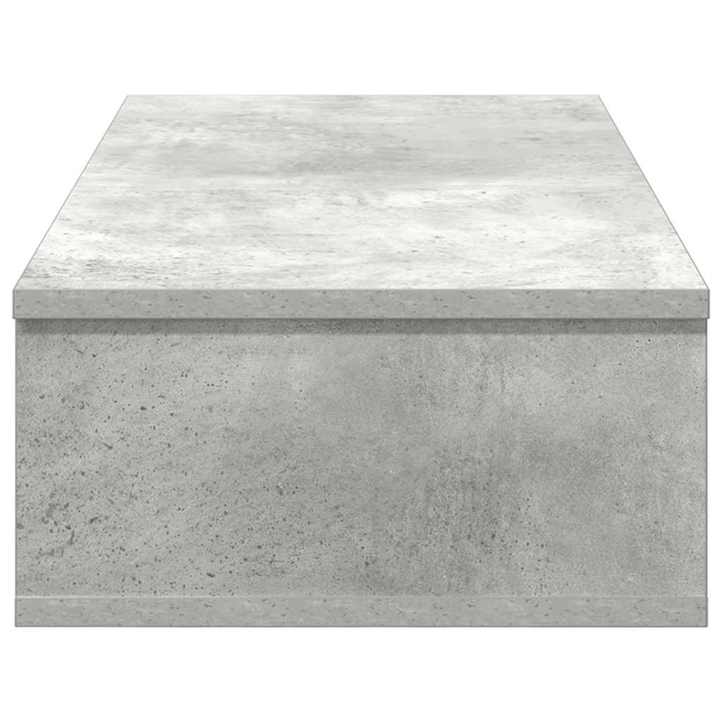 VidaXL Wandschap met lades 80x31x17 cm bewerkt hout betongrijs
