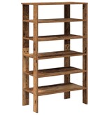 VidaXL Schoenenrek 61x32x105 cm bewerkt hout oud houtkleurig