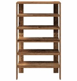 VidaXL Schoenenrek 61x32x105 cm bewerkt hout oud houtkleurig