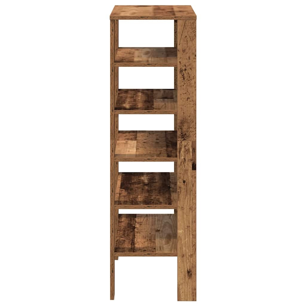 VidaXL Schoenenrek 61x32x105 cm bewerkt hout oud houtkleurig
