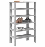 VidaXL Schoenenrek 61x32x105 cm bewerkt hout grijs sonoma eikenkleurig