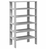 VidaXL Schoenenrek 61x32x105 cm bewerkt hout grijs sonoma eikenkleurig