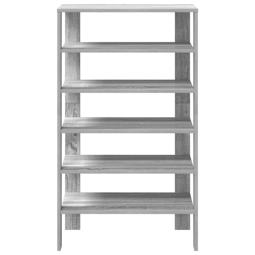 VidaXL Schoenenrek 61x32x105 cm bewerkt hout grijs sonoma eikenkleurig