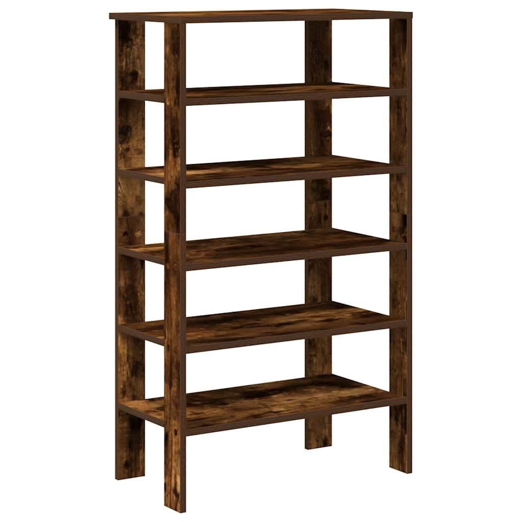 VidaXL Schoenenrek 61x32x105 cm bewerkt hout gerookt eikenkleurig