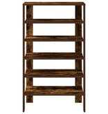 VidaXL Schoenenrek 61x32x105 cm bewerkt hout gerookt eikenkleurig