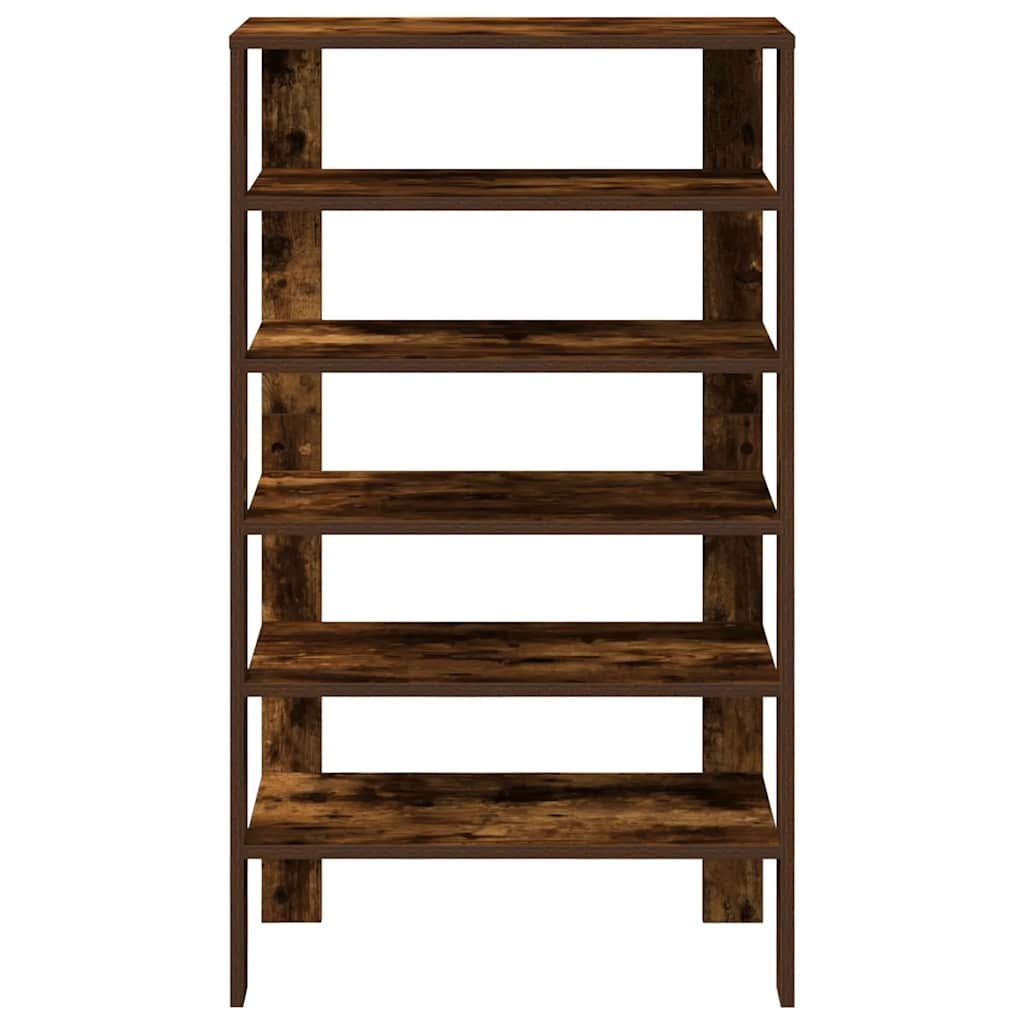 VidaXL Schoenenrek 61x32x105 cm bewerkt hout gerookt eikenkleurig