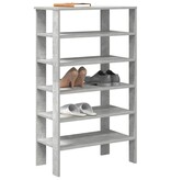 VidaXL Schoenenrek 61x32x105 cm bewerkt hout betongrijs