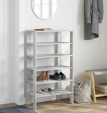 VidaXL Schoenenrek 61x32x105 cm bewerkt hout betongrijs