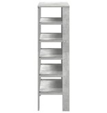 VidaXL Schoenenrek 61x32x105 cm bewerkt hout betongrijs