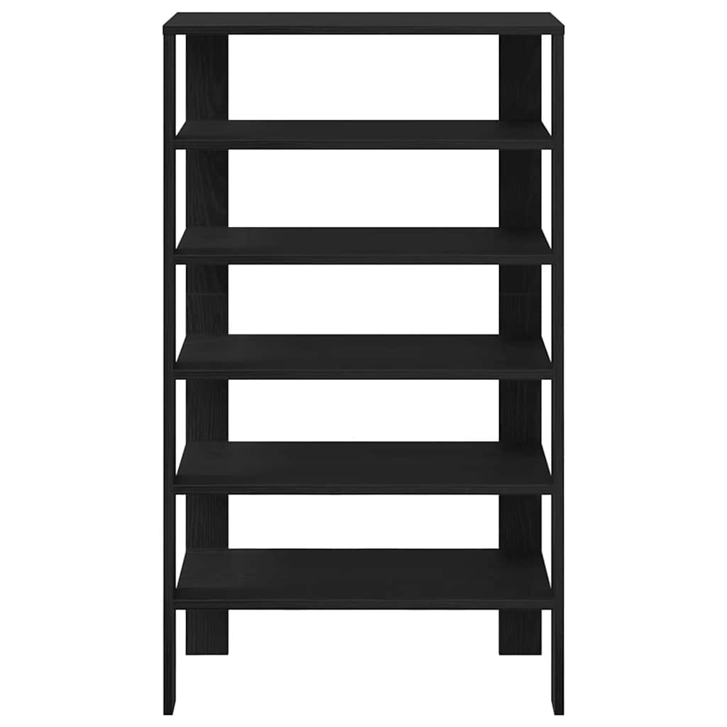 VidaXL Schoenenrek 61x32x105 cm bewerkt hout zwart