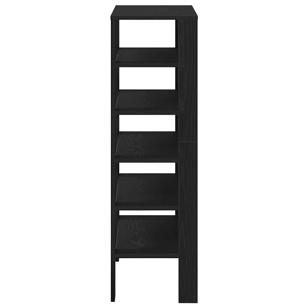 VidaXL Schoenenrek 61x32x105 cm bewerkt hout zwart