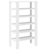 VidaXL Schoenenrek 61x32x105 cm bewerkt hout wit
