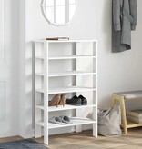 VidaXL Schoenenrek 61x32x105 cm bewerkt hout wit