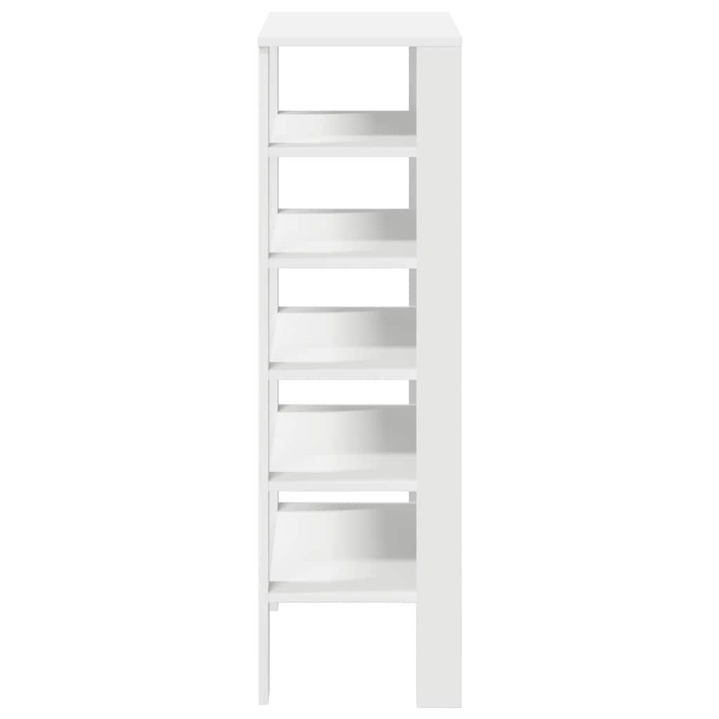 VidaXL Schoenenrek 61x32x105 cm bewerkt hout wit