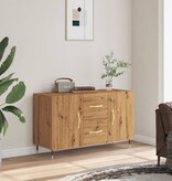 VidaXL Dressoir 100x36x60 cm bewerkt hout artisanaal eikenkleurig