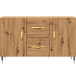 VidaXL Dressoir 100x36x60 cm bewerkt hout artisanaal eikenkleurig