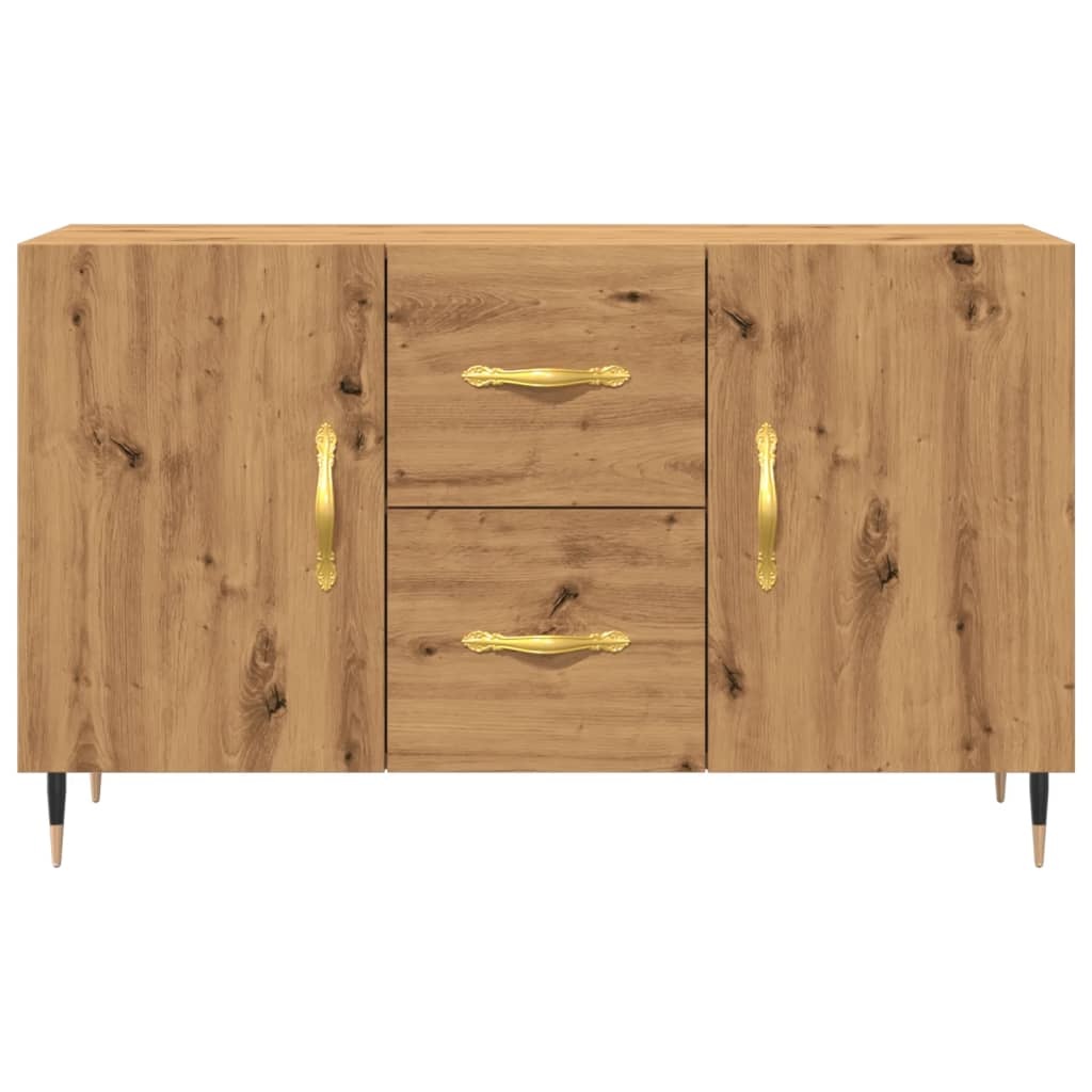 VidaXL Dressoir 100x36x60 cm bewerkt hout artisanaal eikenkleurig