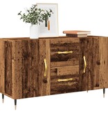 VidaXL Dressoir 100x36x60 cm bewerkt hout oud houtkleurig