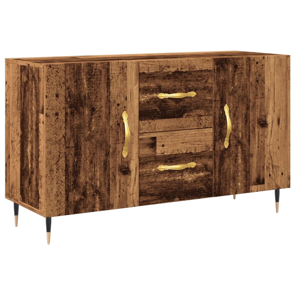 VidaXL Dressoir 100x36x60 cm bewerkt hout oud houtkleurig