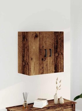 VidaXL Wandkast 60x31x60 cm bewerkt hout oud houtkleurig