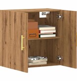 VidaXL Wandkast 60x31x60 cm bewerkt hout artisanaal eikenkleurig
