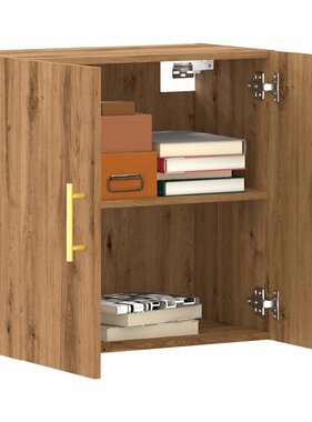 VidaXL Wandkast 60x31x60 cm bewerkt hout artisanaal eikenkleurig