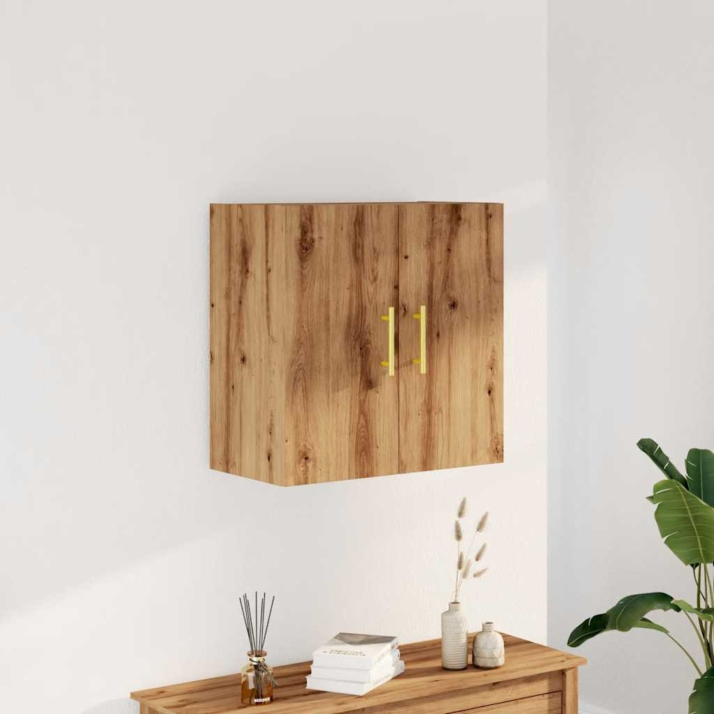 VidaXL Wandkast 60x31x60 cm bewerkt hout artisanaal eikenkleurig