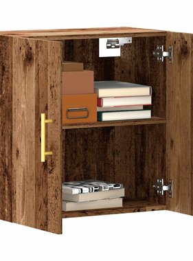 VidaXL Wandkast 60x31x60 cm bewerkt hout oud houtkleurig