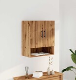 VidaXL Wandkast 60x31x70 cm bewerkt hout artisanaal eikenkleur