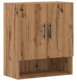 VidaXL Wandkast 60x31x70 cm bewerkt hout artisanaal eikenkleur