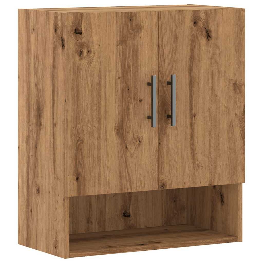VidaXL Wandkast 60x31x70 cm bewerkt hout artisanaal eikenkleur