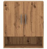 VidaXL Wandkast 60x31x70 cm bewerkt hout artisanaal eikenkleur