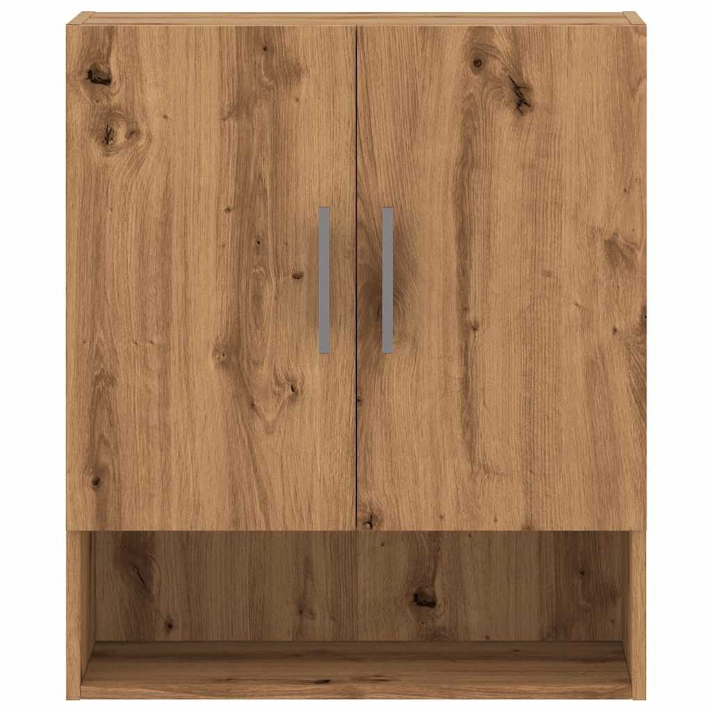 VidaXL Wandkast 60x31x70 cm bewerkt hout artisanaal eikenkleur
