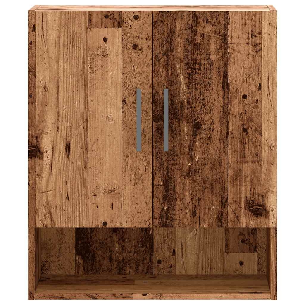 VidaXL Wandkast 60x31x70 cm bewerkt hout oud houtkleurig