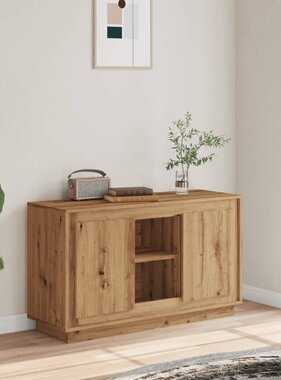 VidaXL Dressoir 102x35x60 cm bewerkt hout artisanaal eikenkleurig