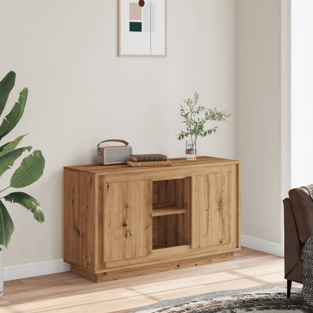 VidaXL Dressoir 102x35x60 cm bewerkt hout artisanaal eikenkleurig