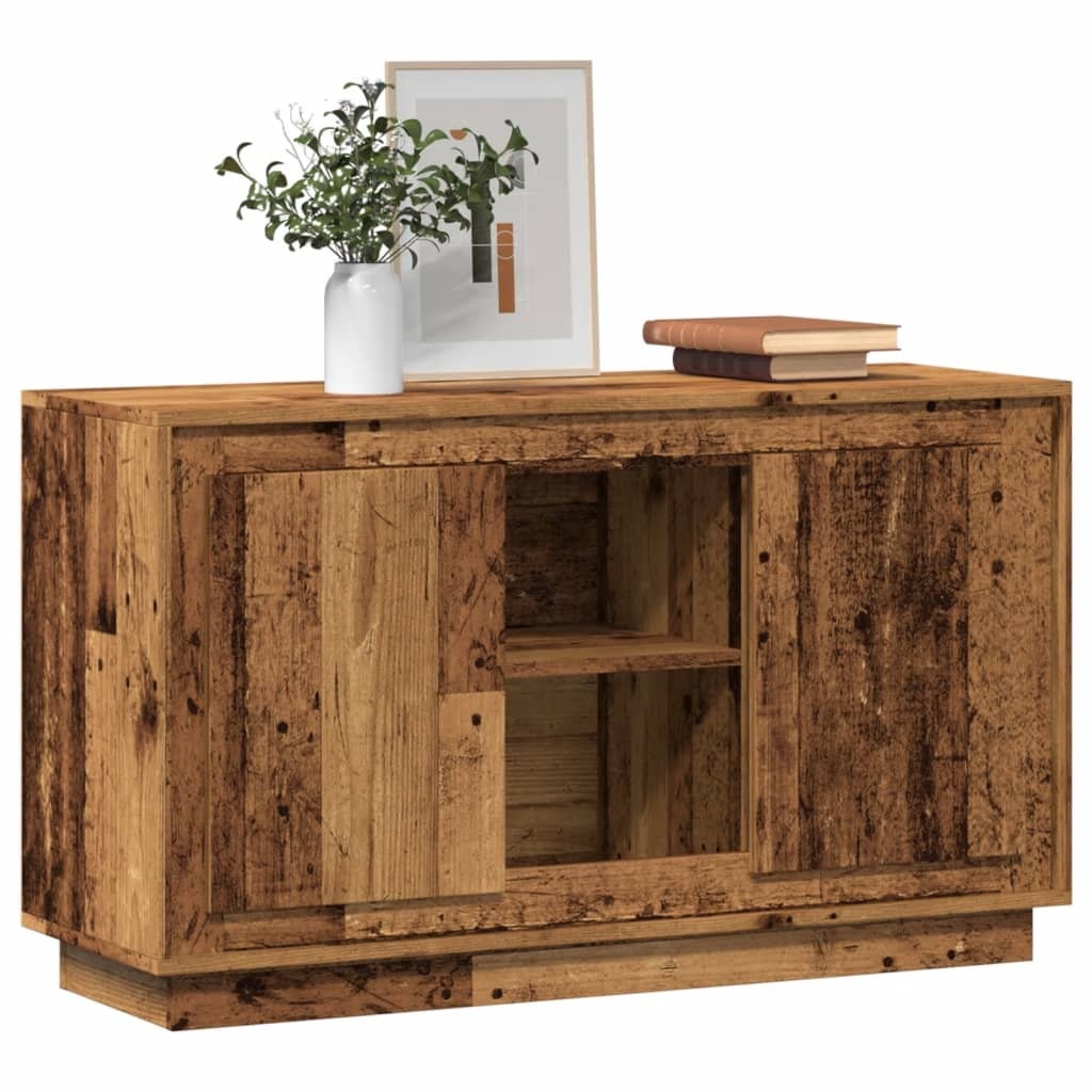 VidaXL Dressoir 102x35x60 cm bewerkt hout oud houtkleurig