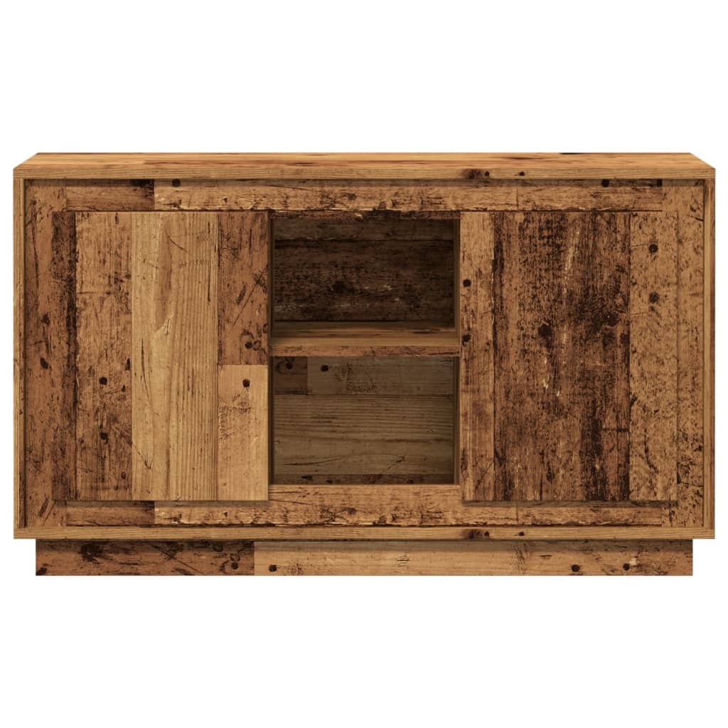 VidaXL Dressoir 102x35x60 cm bewerkt hout oud houtkleurig