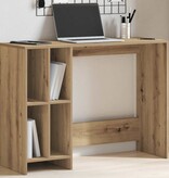 VidaXL Bureau 102,5x35x75 cm bewerkt hout artisanaal eikenkleur