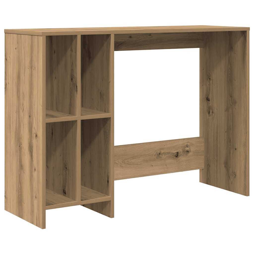 VidaXL Bureau 102,5x35x75 cm bewerkt hout artisanaal eikenkleur