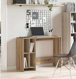 VidaXL Bureau 102,5x35x75 cm bewerkt hout artisanaal eikenkleur