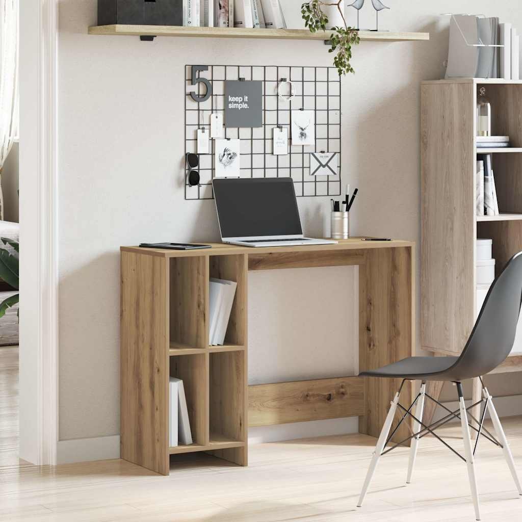 VidaXL Bureau 102,5x35x75 cm bewerkt hout artisanaal eikenkleur