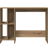 VidaXL Bureau 102,5x35x75 cm bewerkt hout artisanaal eikenkleur