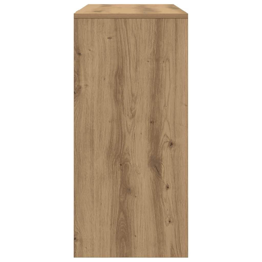 VidaXL Bureau 102,5x35x75 cm bewerkt hout artisanaal eikenkleur