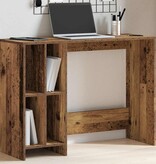 VidaXL Bureau 102,5x35x75 cm bewerkt hout oud houtkleurig