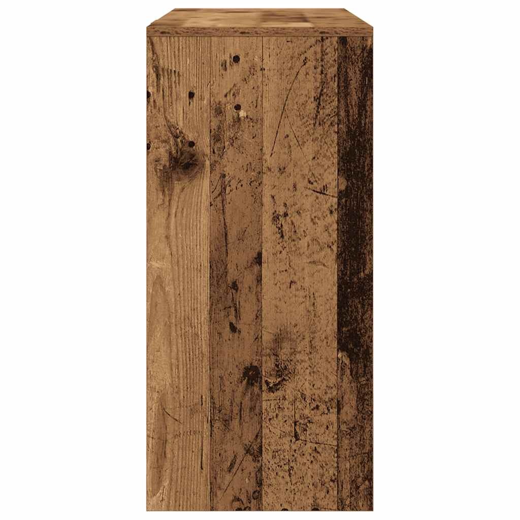 VidaXL Bureau 102,5x35x75 cm bewerkt hout oud houtkleurig