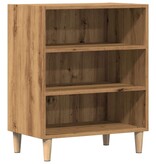 VidaXL Dressoir 57x35x75 cm bewerkt hout artisanaal eikenkleurig
