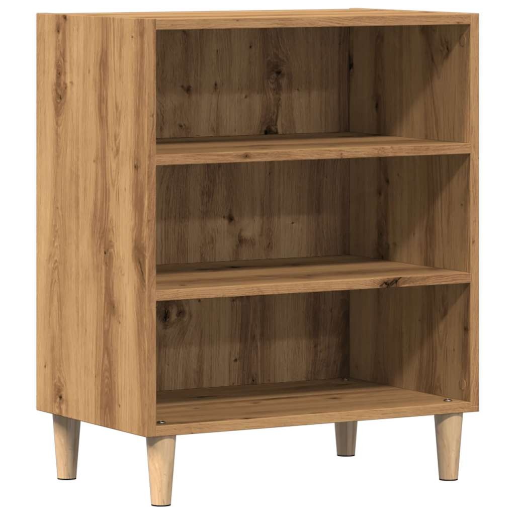 VidaXL Dressoir 57x35x75 cm bewerkt hout artisanaal eikenkleurig