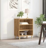 VidaXL Dressoir 57x35x75 cm bewerkt hout artisanaal eikenkleurig
