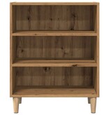 VidaXL Dressoir 57x35x75 cm bewerkt hout artisanaal eikenkleurig